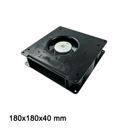 18040 12V DC Blower Fan Top Down Angle Showing Intake